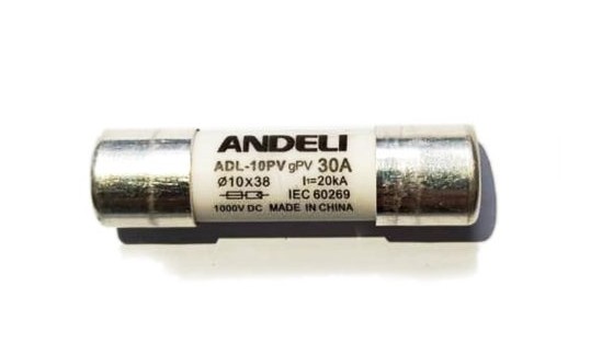 فیوز گچی 30 آمپر DC برند آندلی